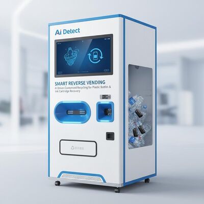 AI Detect Smart Reverse Vending Machine Featuring AI Drived Customized Reverse Vending Machine For Plastic Bottle Recycling Ink Cartridge Recovery